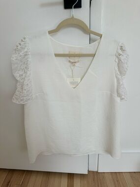 Sezane Colette Blouse Écru. - Size 40